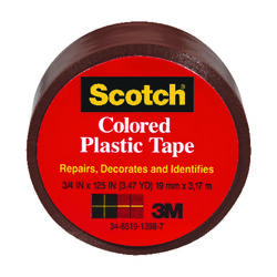 Scotch Brown 125 in. L X 3/4 in. W Plastic Tape