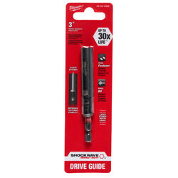 Milwaukee SHOCKWAVE Hex 1/4 in. S X 3 in. L Impact Duty Drive Guide Steel 3 pc