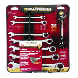 Ace Multiple S SAE Gearwrench Set 9.8 in. L 8 pc