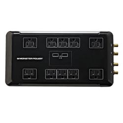 Monster Just Power It Up 3420 J 6 ft. L 10 outlets Surge Protector
