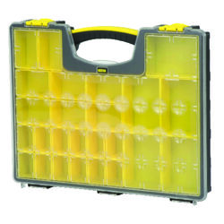 Stanley 13.3 in. W X 2.15 in. H Storage Organizer Polypropylene 24 Clear/Black/Yellow