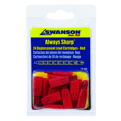 Swanson Always Sharp 4.8 in. L Mechanical Carpenter Pencil Replacement Tips Red 24 pc