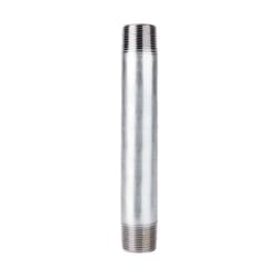 BK Products 1 in. MPT T Galvanized Steel 8 in. L Nipple