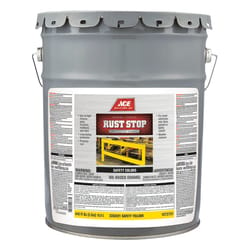 Ace Rust Stop Indoor and Outdoor Gloss Safety Yellow Rust Prevention Paint 5 gal