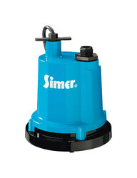 Simer 1/4 HP 1320 gph Aluminum Electronic Switch Bottom AC Utility Pump