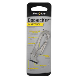 Nite Ize DoohicKey 6X 1.8 in. D Stainless Steel Silver DoohicKey Multi Key Tool