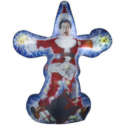 Gemmy LED National Lampoons White 72.05 in. Inflatable Christmas Vacation Clark
