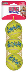 Kong AirDog Green Squeaker Pet Tennis Balls Medium 3 pk