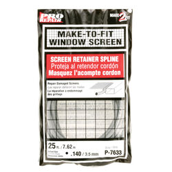 Prime-Line 0.14 in. D X 300 in. L Screen Spline