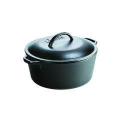 Lodge Cast Iron Dutch Oven 10 in. 5 Black