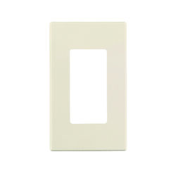 Leviton Almond 1 gang Polycarbonate GFCI/Rocker Wall Plate 1 pk