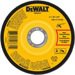 DeWalt 4-1/2 in. D X 7/8 in. S Aluminum Oxide Cutting/Grinding Wheel 1 pc