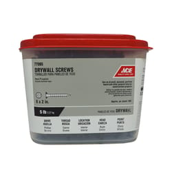 Ace No. 6 S X 2 in. L Phillips Drywall Screws 5 lb 945 pk