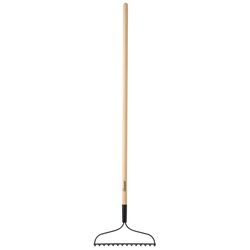 Home Plus 54 in. L X 14 in. W Steel Bow Rake Wood Handle