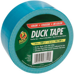 Duck 1.88 in. W X 20 yd L Aqua Solid Duct Tape