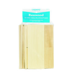 Midwest Products 6.5 in. W X .66 ft. L X 2.5 in. T Basswood Lumber #2/BTR Premium Grade