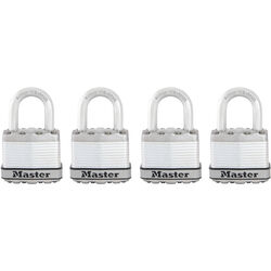 Master Lock 1-3/4 in. W Stainless Steel Ball Bearing Locking Padlock 4 pk Keyed Alike