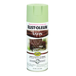 Rust-Oleum Stops Rust Satin Spruce Green Spray Paint 12 oz