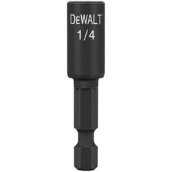DeWalt Impact Ready 1/4 in. S X 1-7/8 in. L Black Oxide Nut Driver 1 pc