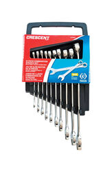 Crescent Assorted S 12 Point SAE Wrench Set 11.65 in. L 10 pk