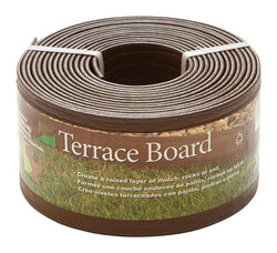 Master Mark Terrace Board 20 ft. L X 4 in. H Plastic Brown Lawn Edging