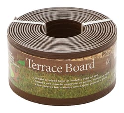 Master Mark Terrace Board 20 ft. L X 4 in. H Plastic Brown Lawn Edging