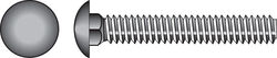 Hillman 1/4 in. P X 2-1/2 in. L Stainless Steel Carriage Bolt 25 pk