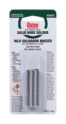 Oatey 1.5 oz Solid Wire Solder 0.75 in. D Tin/Lead 50/50
