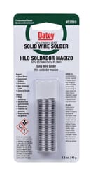 Oatey 1.5 oz Solid Wire Solder 0.75 in. D Tin/Lead 50/50