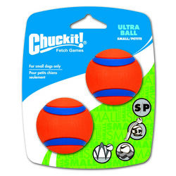 Chuckit! Ultra Ball Multicolored Rubber Dog Toy Small 2
