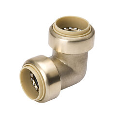 Mueller ProLine 3/8 in. Push T X 3/8 in. D Push Brass Elbow