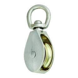 Campbell Chain 1-1/2 in. D Nickel Copper Swivel Eye Swivel Single Eye Pulley