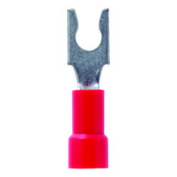 Jandorf 22-18 Ga. Insulated Wire Terminal Spade Red 5 pk