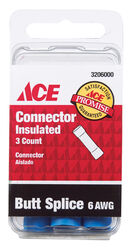 Ace Butt Connector Blue 3 pk