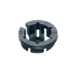 Arlington Black Button Push-In Connector 3/8 in. D 10 pk