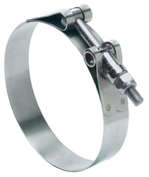 Ideal Tridon 2 in to 2.31 in. SAE 200 Silver Hose Clamp With Tongue Bridge Stainless Steel Band T-