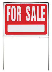 Hy-Ko English Red Informational Sign 24.5 in. H X 36.5 in. W