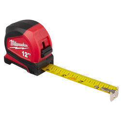 Milwaukee 12 ft. L X 1.32 in. W Compact Tape Measure 1 pk