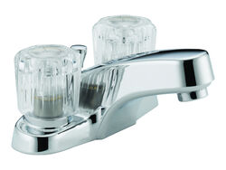 Peerless Cartridge Chrome Two Handle Lavatory Faucet 4 in.