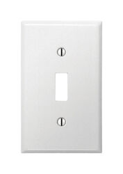 Amerelle Contractor White 1 gang Stamped Steel Toggle Wall Plate 1 pk