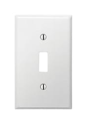 Amerelle Contractor White 1 gang Stamped Steel Toggle Wall Plate 1 pk