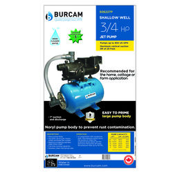 Burcam 3/4 HP 850 gph Thermoplastic Shallow Well Pump