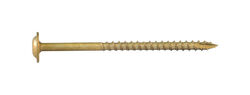 Screw Products No. 10 S X 3 in. L Star Yellow Zinc-Plated Cabinet Screws 1 lb lb 63 pk