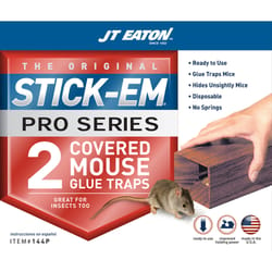 JT Eaton Stick-Em Covered Glue Trap For Insects and Mice 2 pk