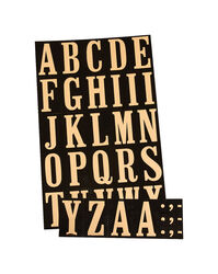 Hy-Ko 2 in. Gold Polyester Self-Adhesive Letter Set A-Z 1 pc