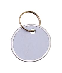 Hy-Ko 2GO Metal/Paper White Split Ring Key Tag