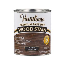Varathane Semi-Transparent Dark Walnut Oil-Based Urethane Modified Alkyd Wood Stain 1 qt