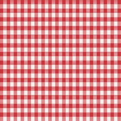 Magic Cover Red/White Checkered Vinyl Disposable Tablecloth 54 in. 54 in.