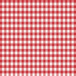 Magic Cover Red/White Checkered Vinyl Disposable Tablecloth 54 in. 54 in.