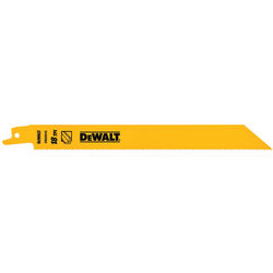 DeWalt 8 in. Bi-Metal Reciprocating Saw Blade 18 TPI 25 pk